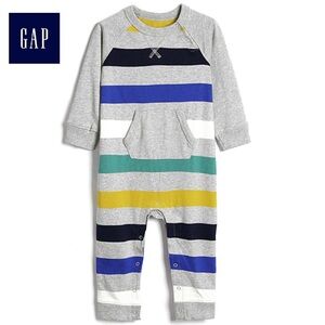 🍊5/$25 GAP Striped Baby Romper with Pocket size 6-12m